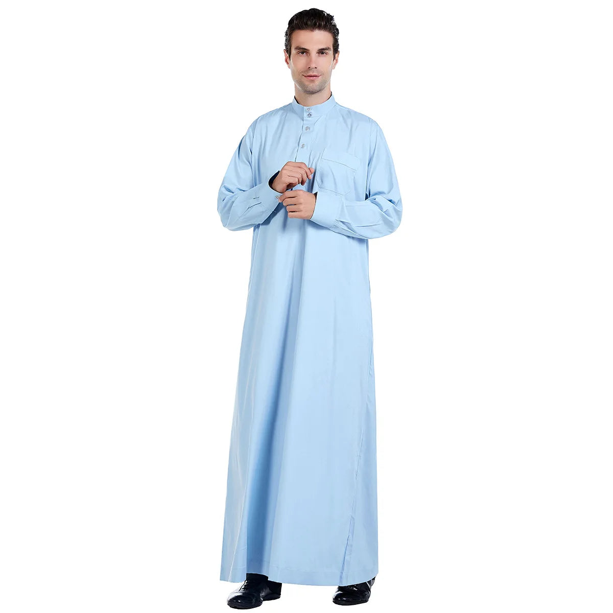 Dubia High-Quality White Abaya for Men Jubba