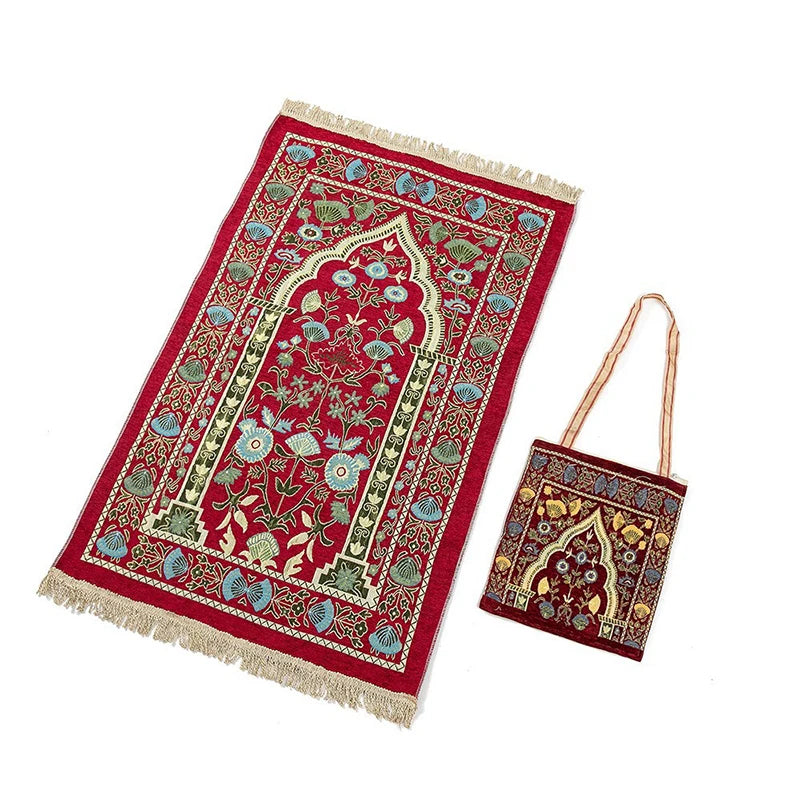 Muslim prayer Mat with bag