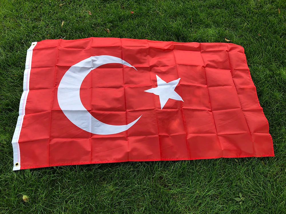 TURKEY FLAG 90x150cm tur tr turkey FLAGS TURKISH 3x5fts Hanging National flag Turkey Home Decoration country flag