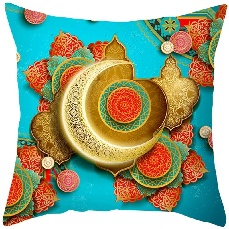 EID Mubarak Decor Cushion Cover Aid Ramadan Decorations 2024 Islamic Muslim Decor Ramadan Kareem EID Al Adha Ramada Pillowcase