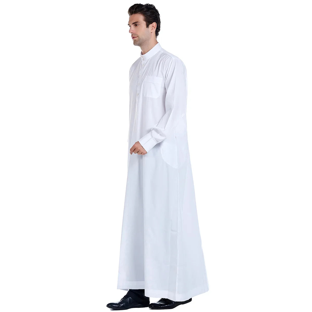 Dubia High-Quality White Abaya for Men Jubba