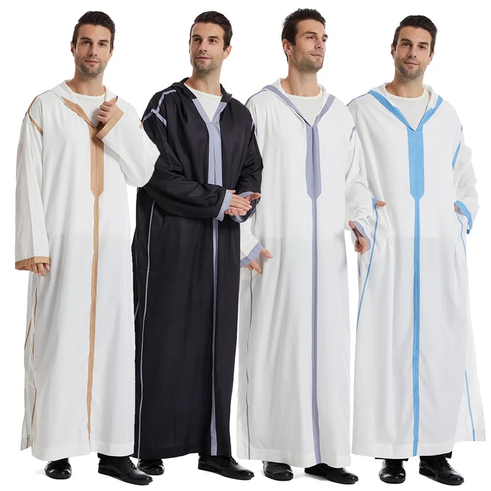 Moroccan Men's Hooded Djellaba Jubba