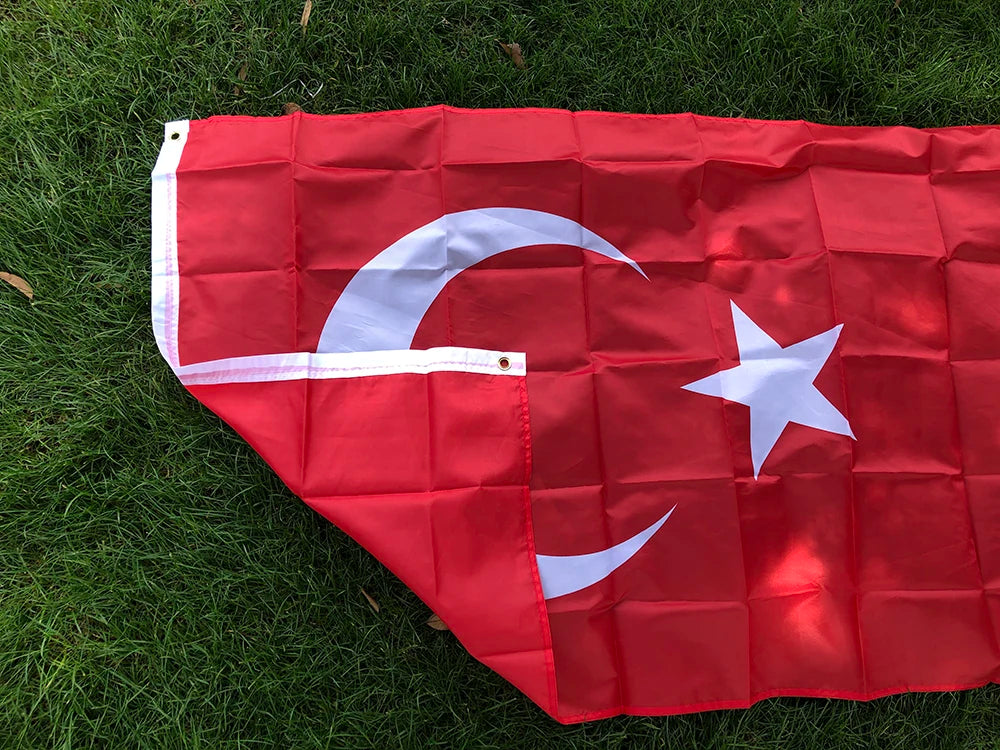 TURKEY FLAG 90x150cm tur tr turkey FLAGS TURKISH 3x5fts Hanging National flag Turkey Home Decoration country flag