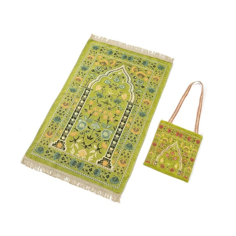 Portable Muslim Prayer Mat with Bag