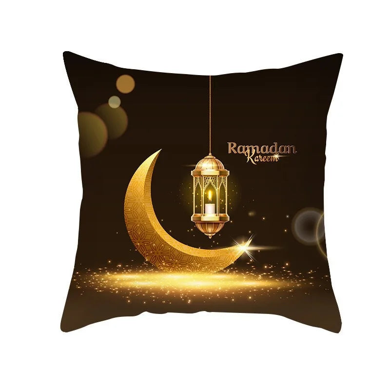 EID Mubarak Decor Cushion Cover Aid Ramadan Decorations 2024 Islamic Muslim Decor Ramadan Kareem EID Al Adha Ramada Pillowcase