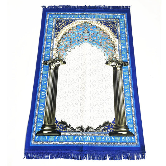 Velvet Soft Prayer Mat Muslim Print Prayer Rug Islamic Sejadah