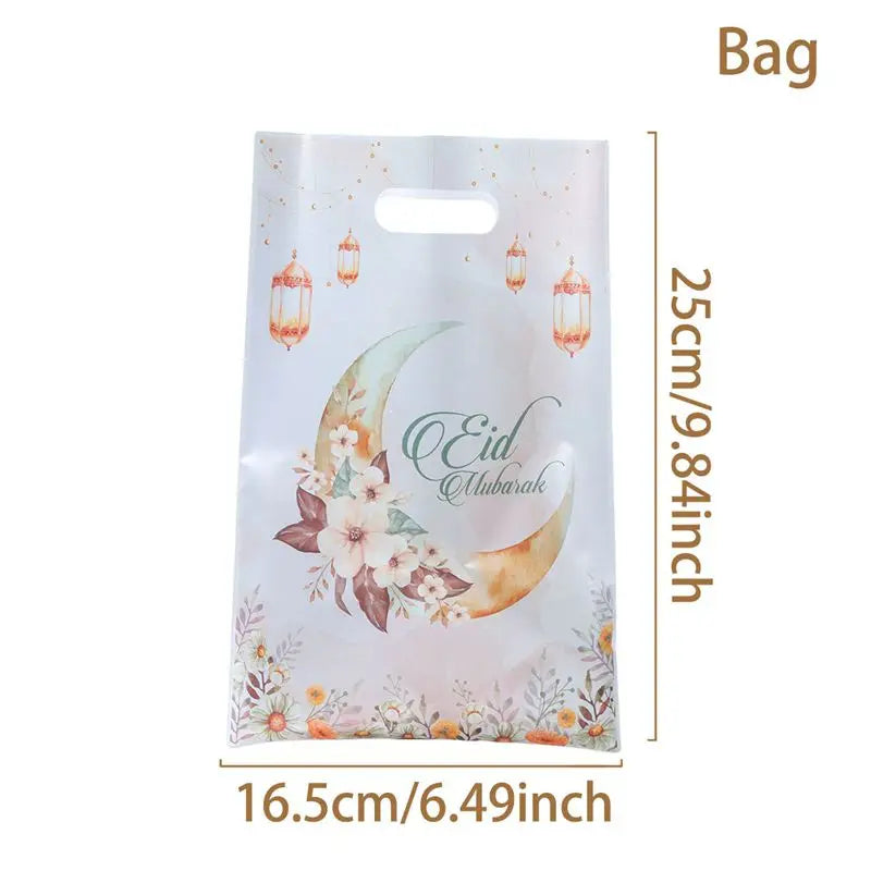 Eid Mubarak Handbag Candy Gift Bags Packaging Bag Ramadan Kareem Decor For Home 2025 Ramadan Muslim Islamic Party Decor Supplies