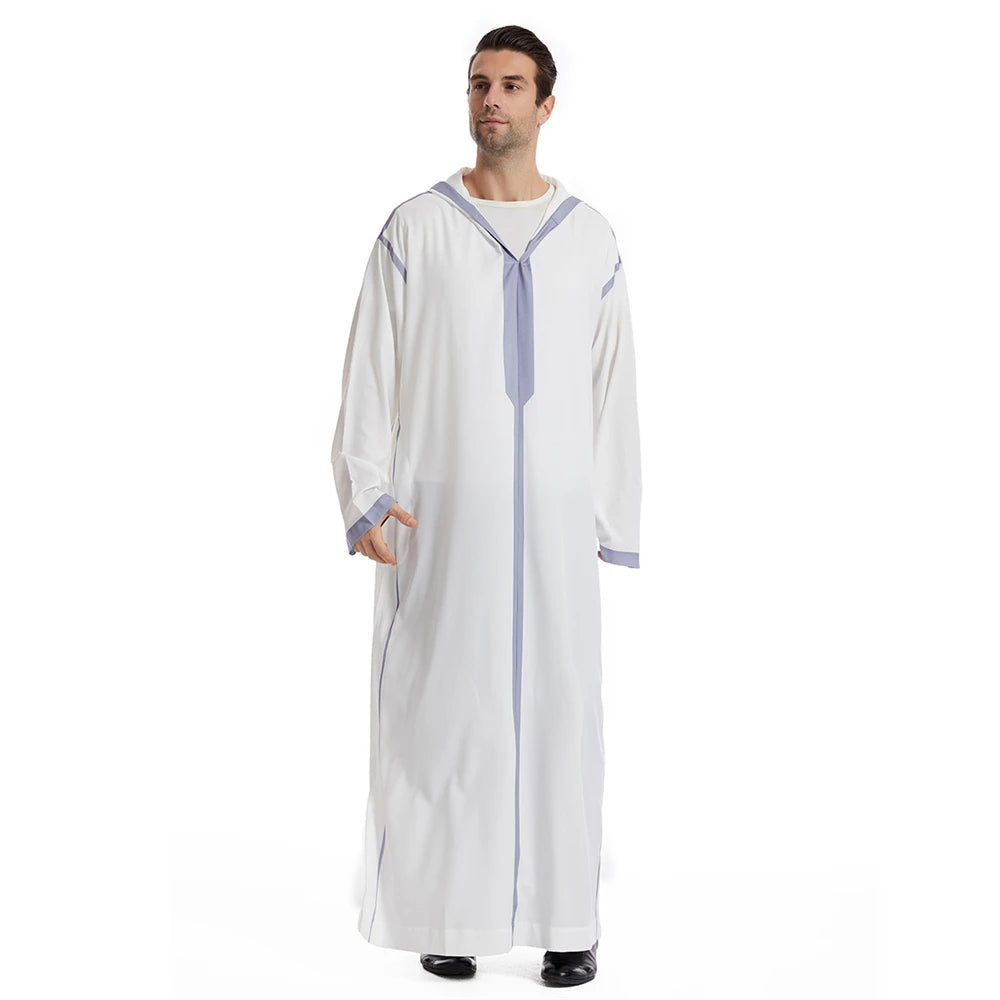 Moroccan Men's Hooded Djellaba Jubba