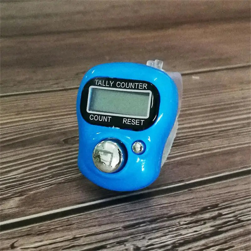 1Pc Mini Finger Counter LED Electric Digital Display With Light Tally Counter Stitch For Knitting Coaching Golf Toddler Soccer