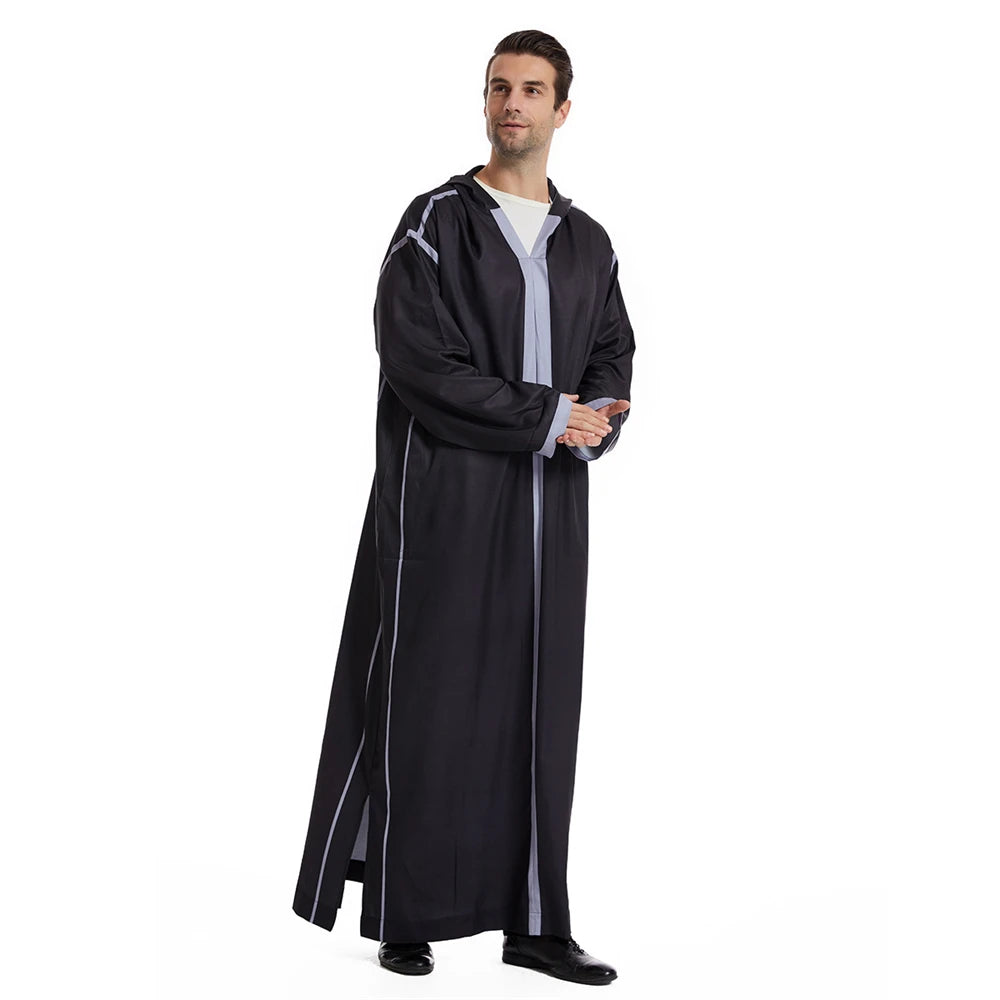 Moroccan Men's Hooded Djellaba Jubba