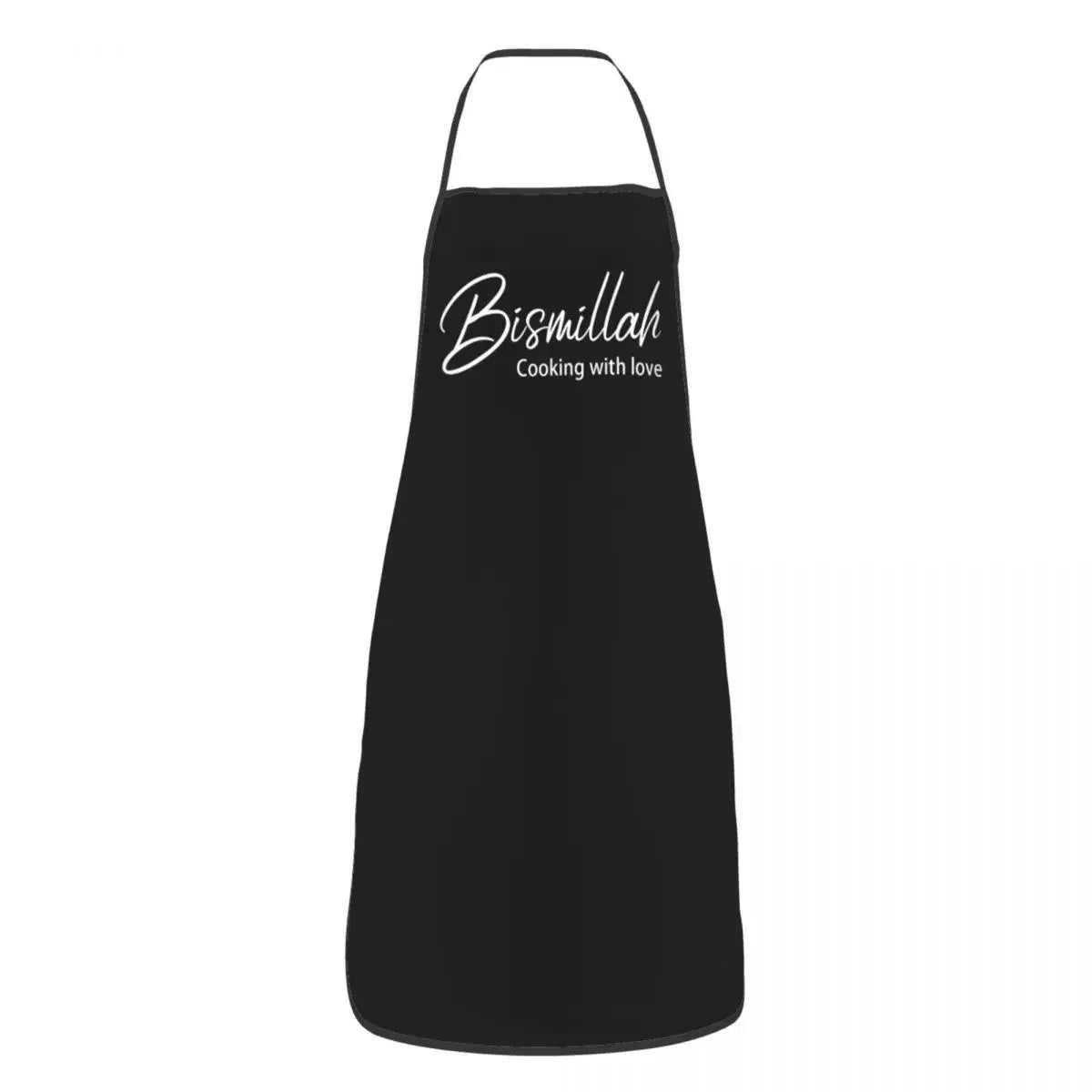 Unisex Bismillah Apron Kitchen Chef Cooking Baking Bib Men Women Eid Mubarak happy Ramadan Tablier Cuisine for Painting