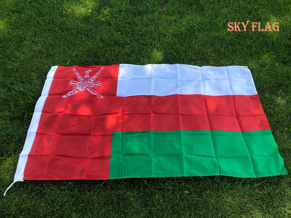 Oman Flag 90X150cm hanging polyester Oman Flag Super Poly Football Flag Indoor Outdoor decoration