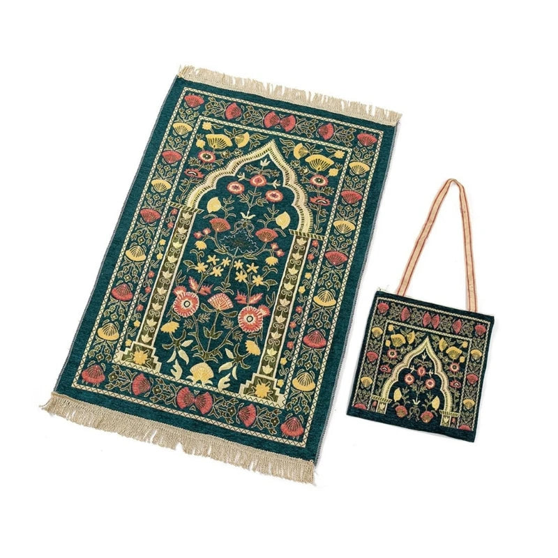 Portable Muslim Prayer Mat with Bag