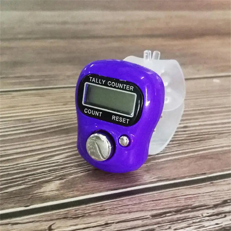 1Pc Mini Finger Counter LED Electric Digital Display With Light Tally Counter Stitch For Knitting Coaching Golf Toddler Soccer