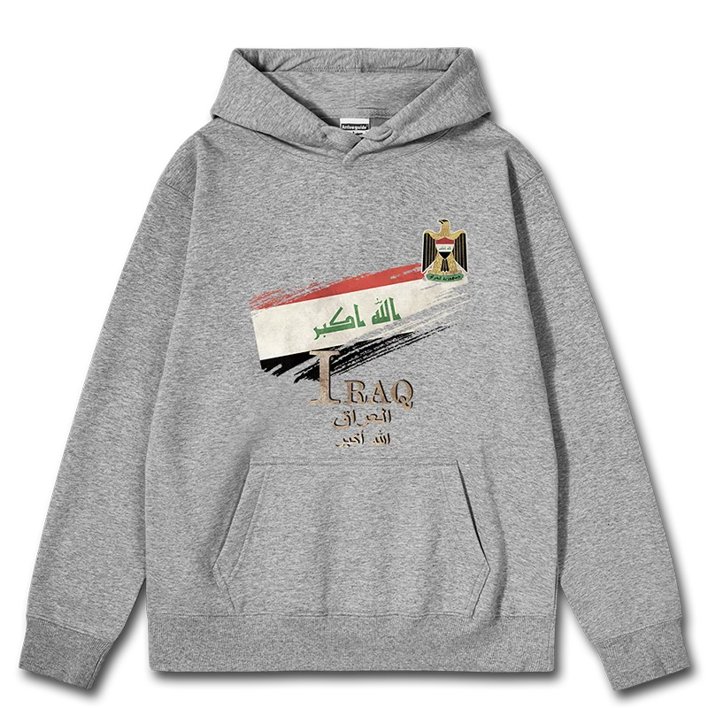 Iraq Iraq Flag  National Retro mens hoodies sports sweatshirt casual sporting jerseys men tracksuit Coat autumn winter clothes