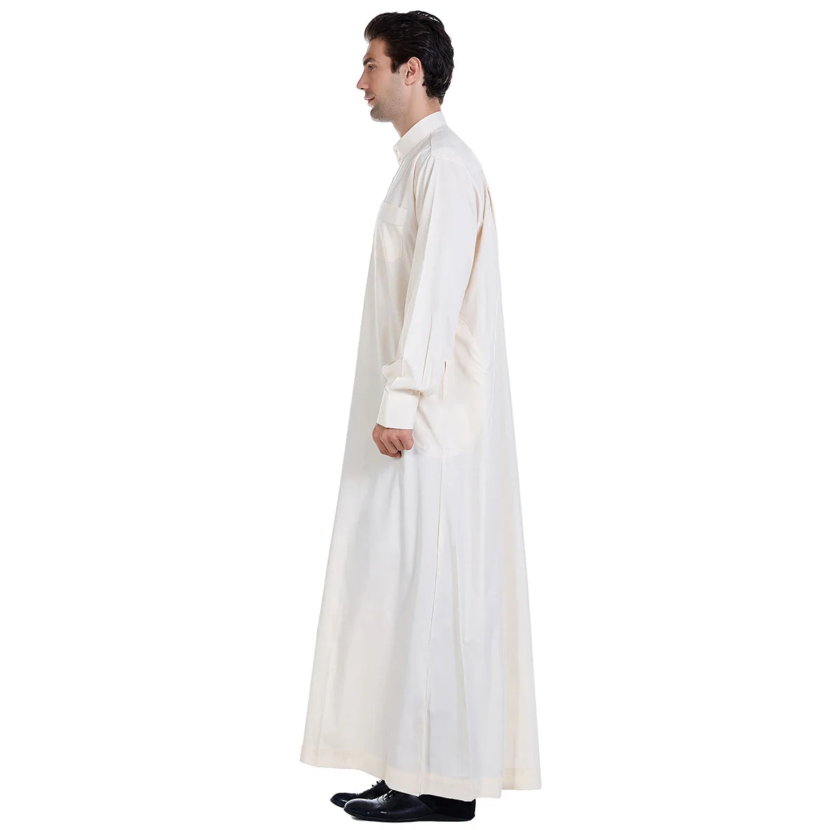 Dubia High-Quality White Abaya for Men Jubba