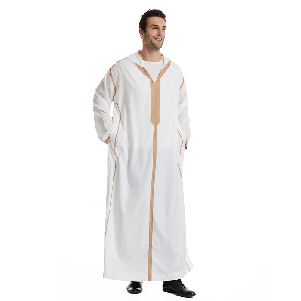 Moroccan Men's Hooded Djellaba Jubba