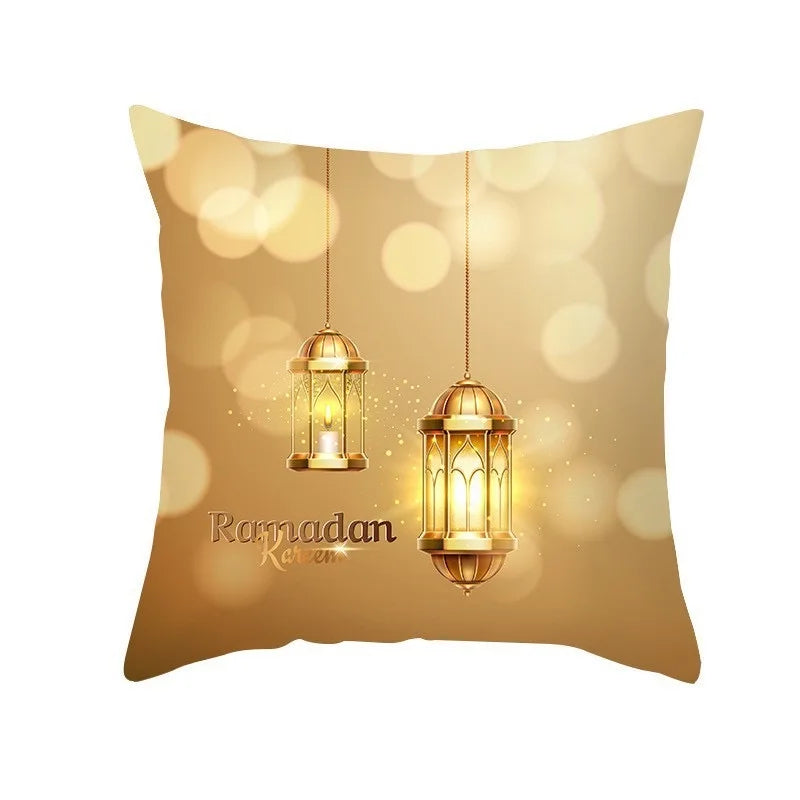 EID Mubarak Decor Cushion Cover Aid Ramadan Decorations 2024 Islamic Muslim Decor Ramadan Kareem EID Al Adha Ramada Pillowcase