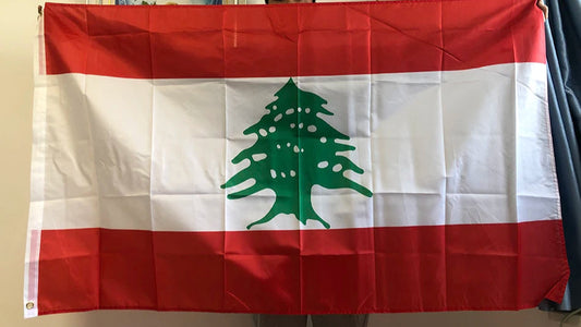 Lebanon flag Indoor Outdoor 90*150cm Hanging polyester flag