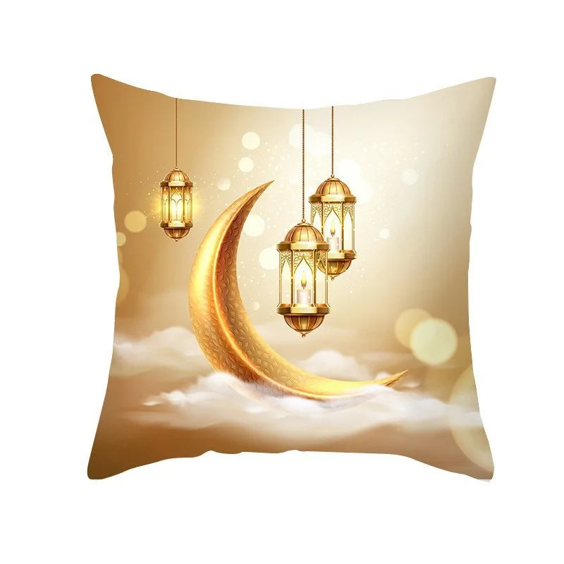 EID Mubarak Decor Cushion Cover Aid Ramadan Decorations 2024 Islamic Muslim Decor Ramadan Kareem EID Al Adha Ramada Pillowcase