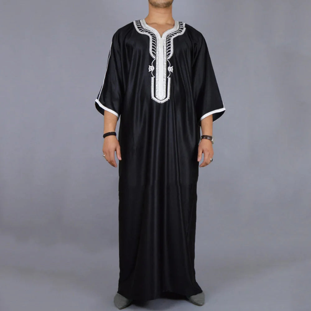 Men's Islamic Hoodie Thobe Jubba