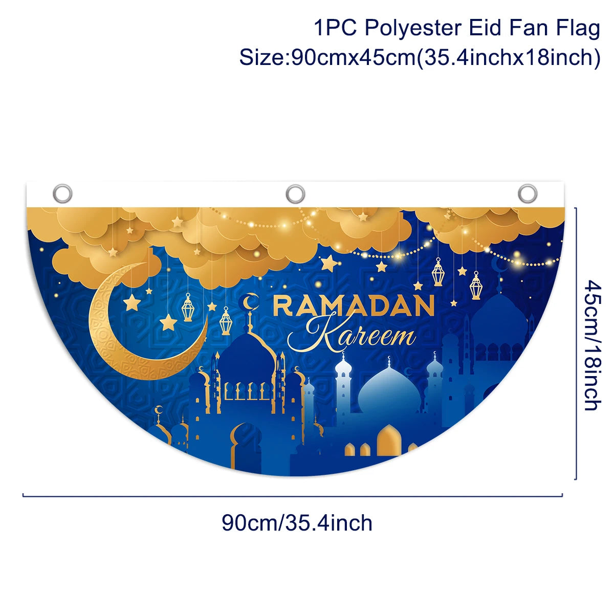 Eid Mubarak Decoration 2025 Hanging Flag Ramadan For Home Door Islamic Muslim Party Decor Ramadan Kareem Banner Eid Al Adha Gift