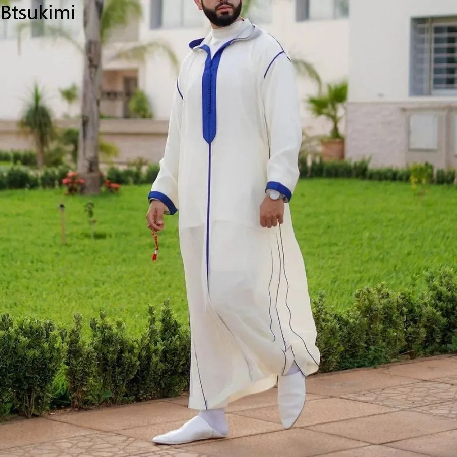 Men's Islamic Hoodie Thobe Jubba