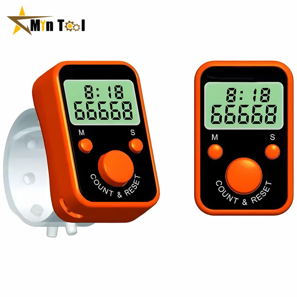 Mini Finger Counter LCD Electric Digital Display with Light Tally Counter Stitch Home Kitchen Tool