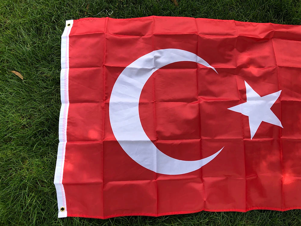 TURKEY FLAG 90x150cm tur tr turkey FLAGS TURKISH 3x5fts Hanging National flag Turkey Home Decoration country flag