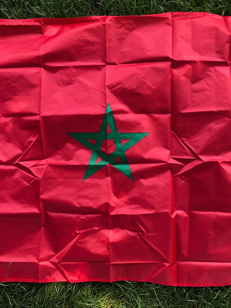 Morocco flag Banner 90x150cm polyester Hanging maro moroccan morocco Moroccan National flags Home Decoration