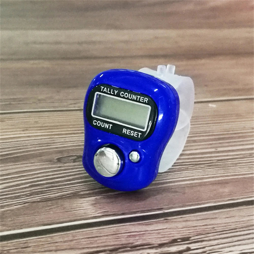 1Pc Mini Finger Counter LED Electric Digital Display With Light Tally Counter Stitch For Knitting Coaching Golf Toddler Soccer