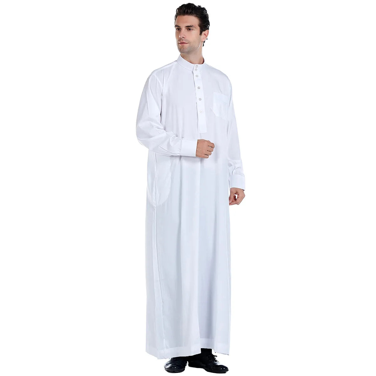 Dubia High-Quality White Abaya for Men Jubba