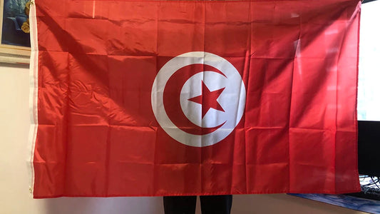 Tunisia flag 90x150cm Tunisie Flag Home Decorative Flags Banners 3x5 Feet National Flag Polyester outdoor Hanging Flying Flag