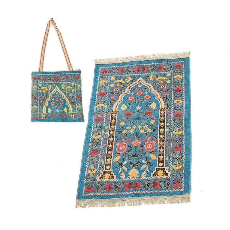 Portable Muslim Prayer Mat with Bag