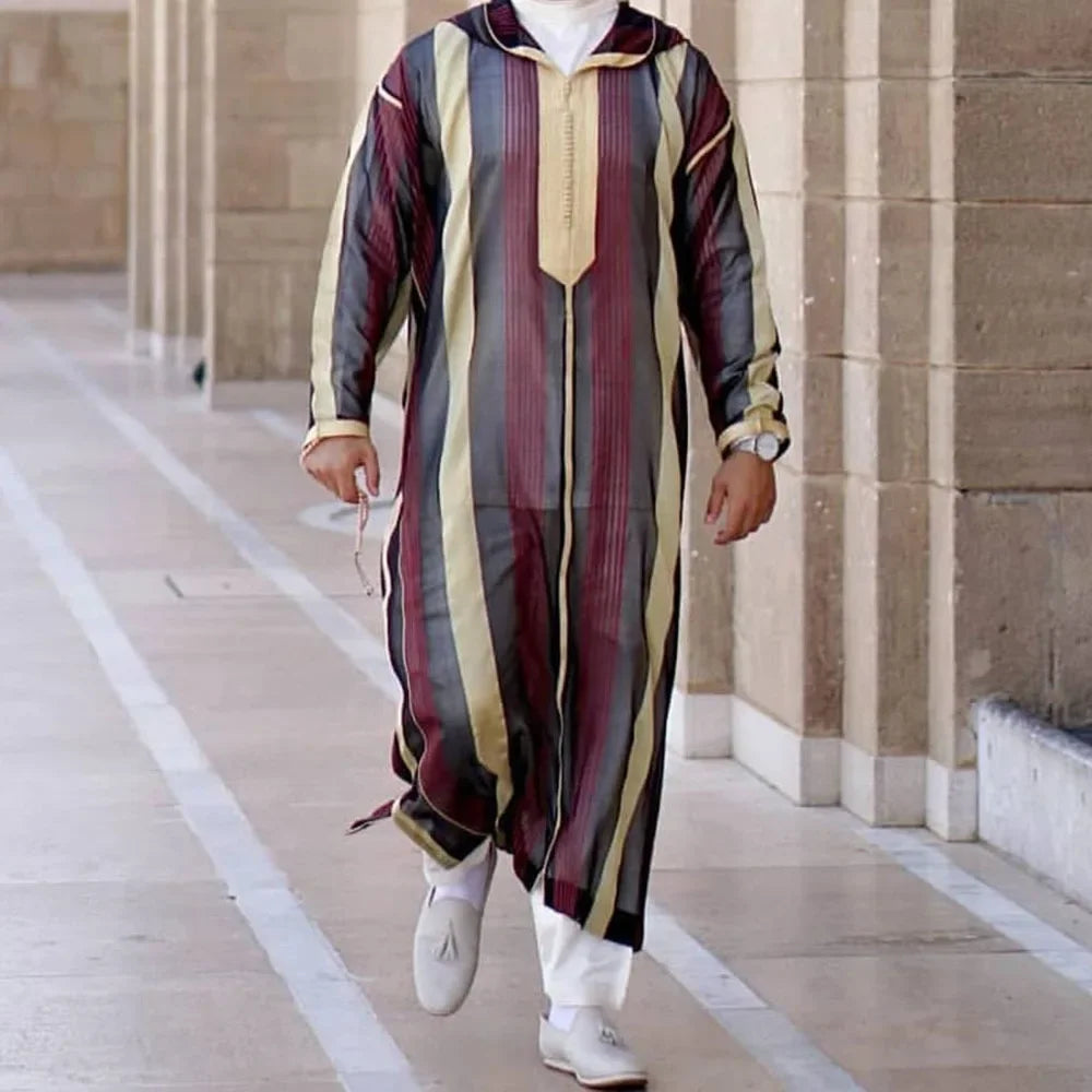 2024 Traditional Muslim Eid Thobe for Men Jubba