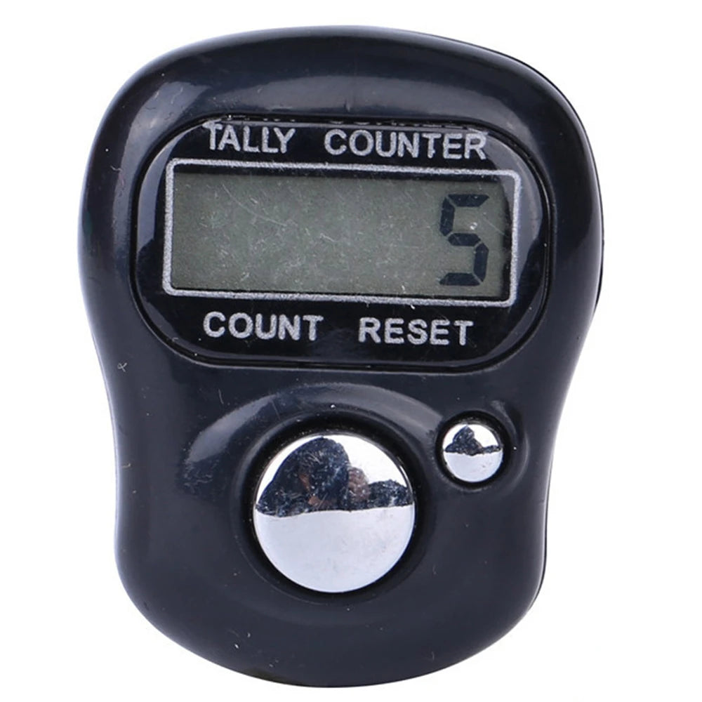 1Pc Mini Finger Counter LED Electric Digital Display With Light Tally Counter Stitch For Knitting Coaching Golf Toddler Soccer