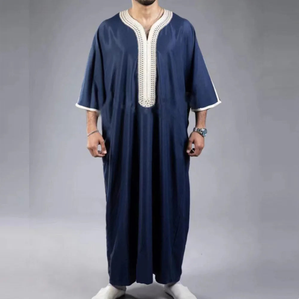 Men's Islamic Hoodie Thobe Jubba