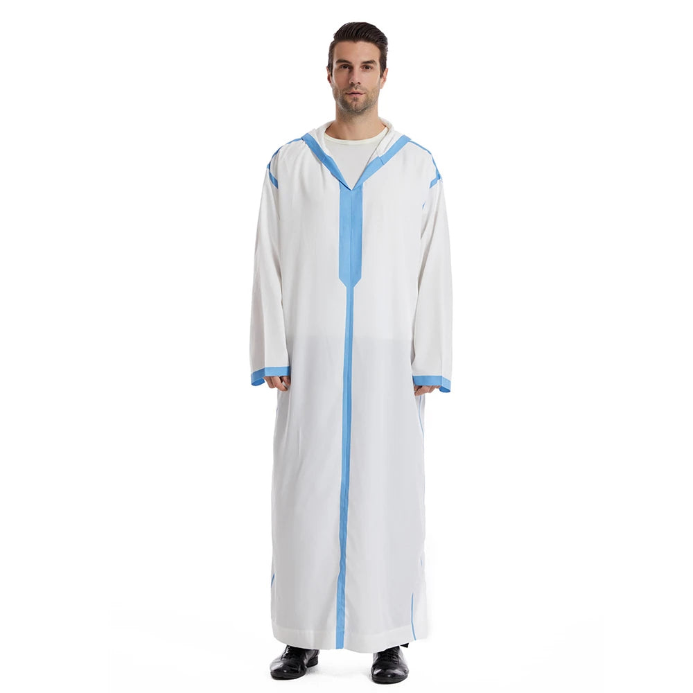 Moroccan Men's Hooded Djellaba Jubba