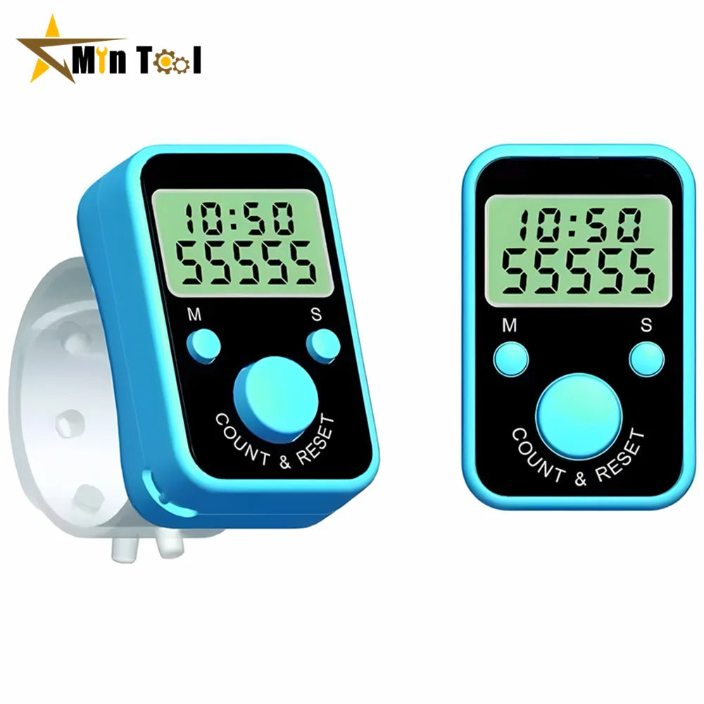 Mini Finger Counter LCD Electric Digital Display with Light Tally Counter Stitch Home Kitchen Tool