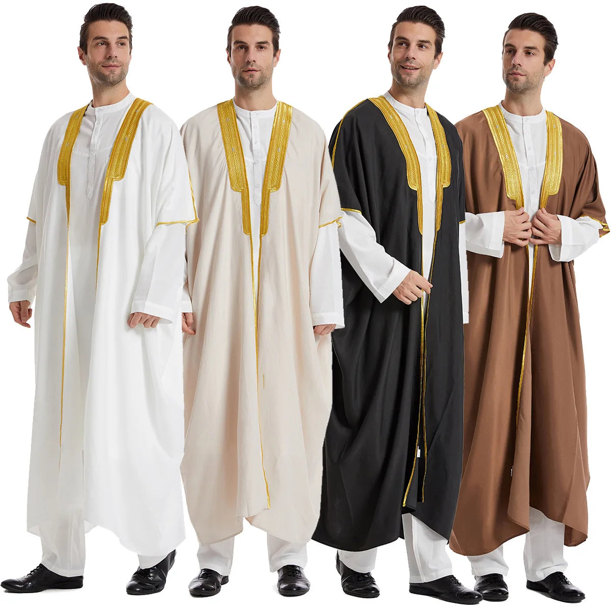 Men's Muslim Thobe Caftan Jubba