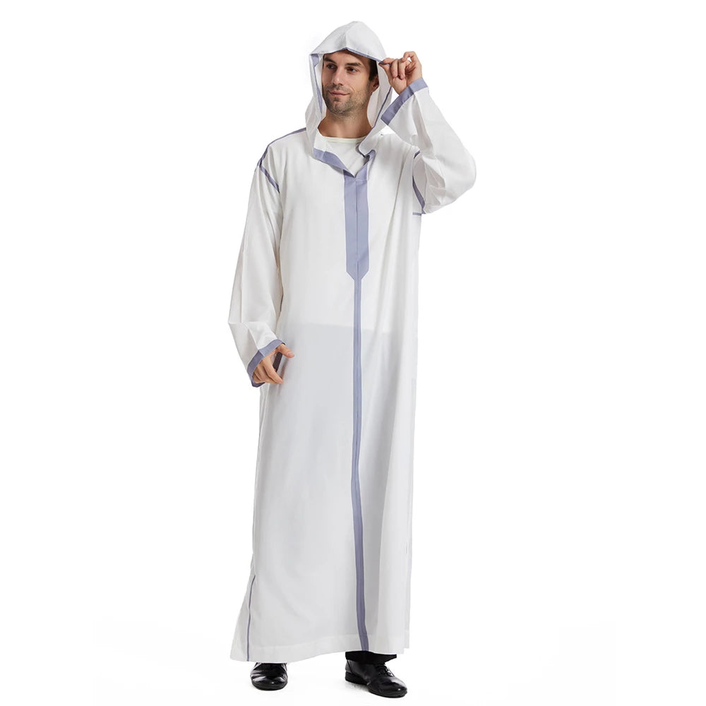 Moroccan Men's Hooded Djellaba Jubba