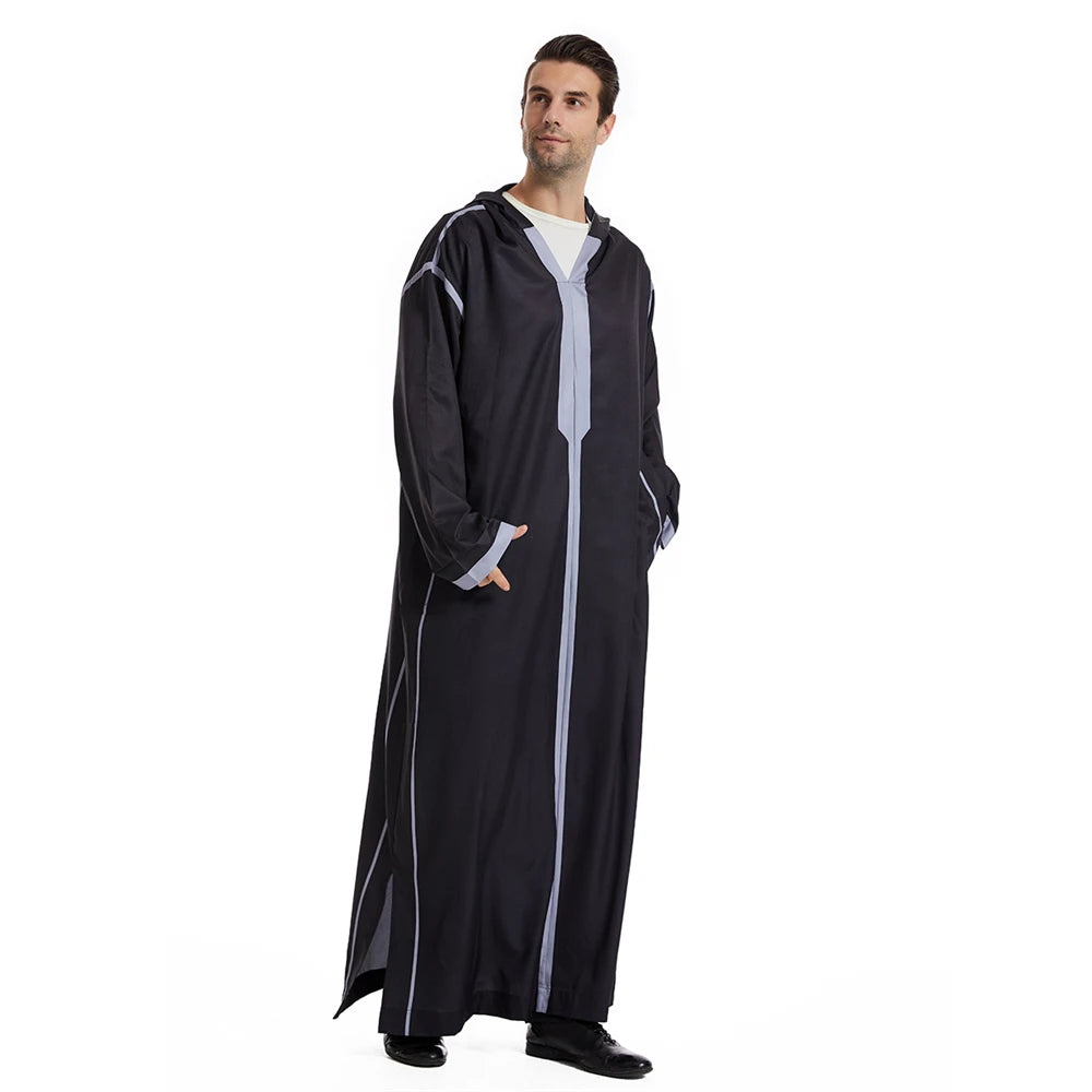 Moroccan Men's Hooded Djellaba Jubba