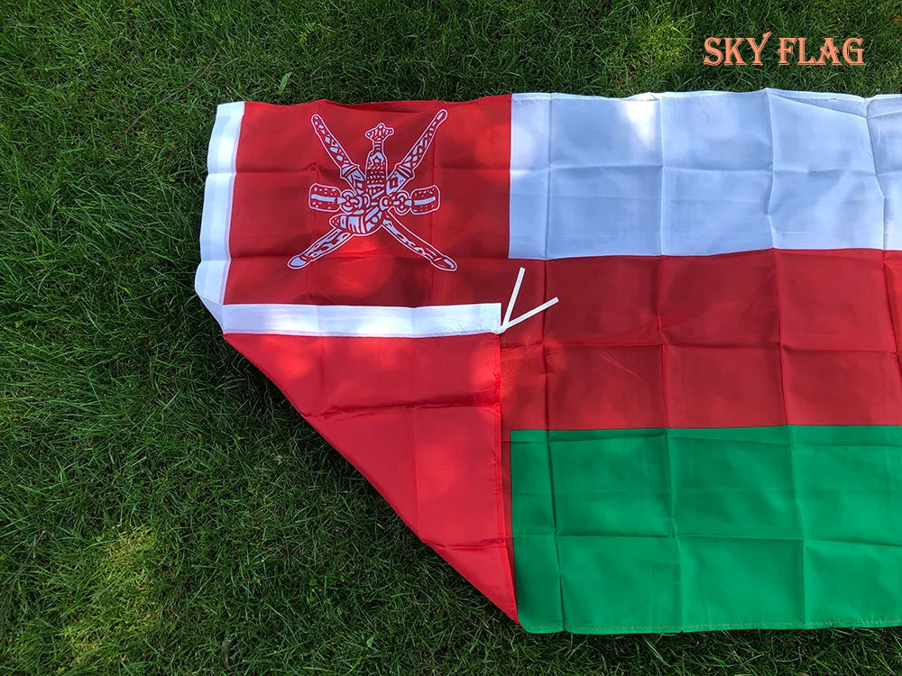 Oman Flag 90X150cm hanging polyester Oman Flag Super Poly Football Flag Indoor Outdoor decoration