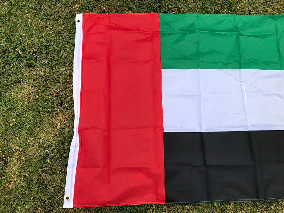 The United Arab Emirates Flag 90X150cm high quality Polyester hanging ARE AE UAE National Flags For Decoration