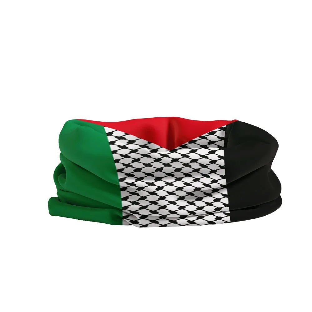 Palestine flag headscarf Multifunctional headscarf scarf biker sunscreen for men and women