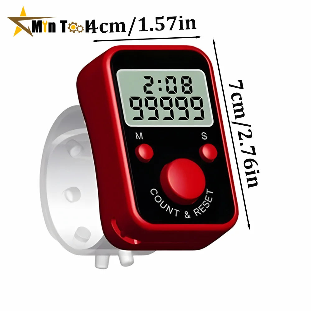 Mini Finger Counter LCD Electric Digital Display with Light Tally Counter Stitch Home Kitchen Tool