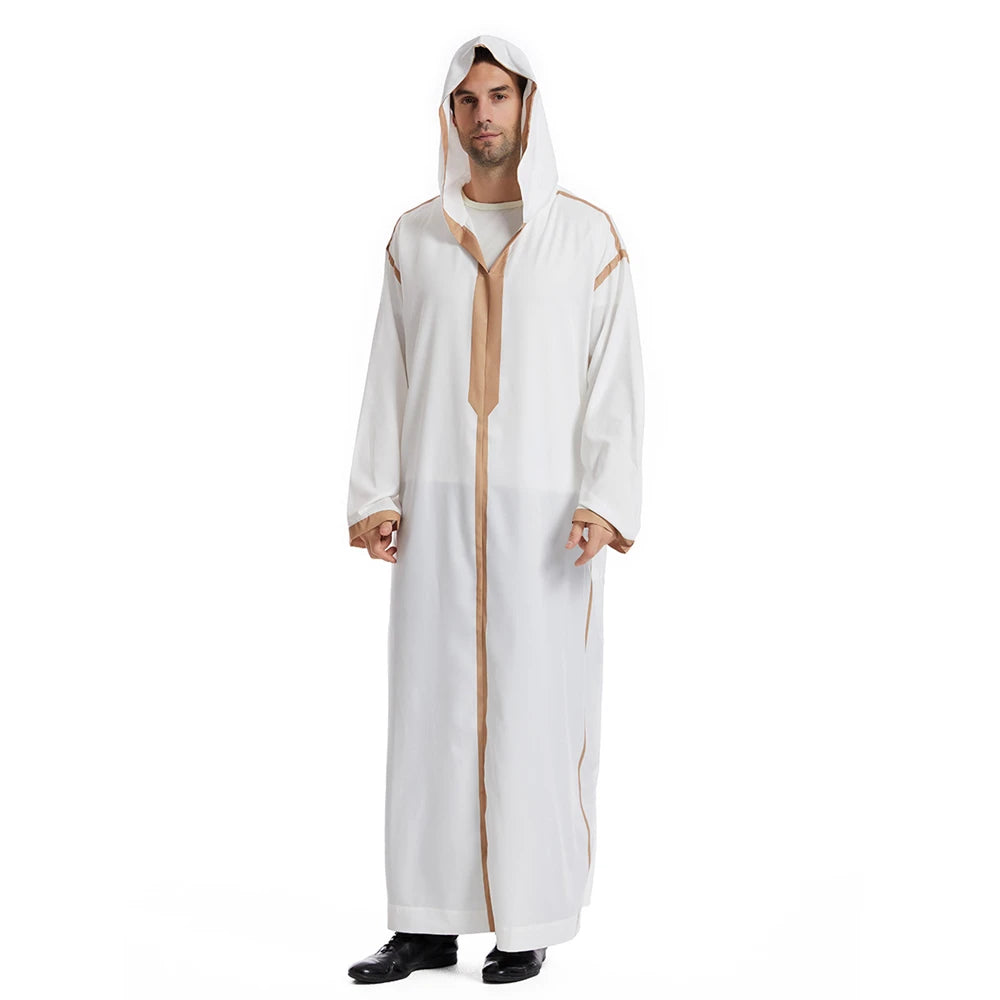 Moroccan Men's Hooded Djellaba Jubba