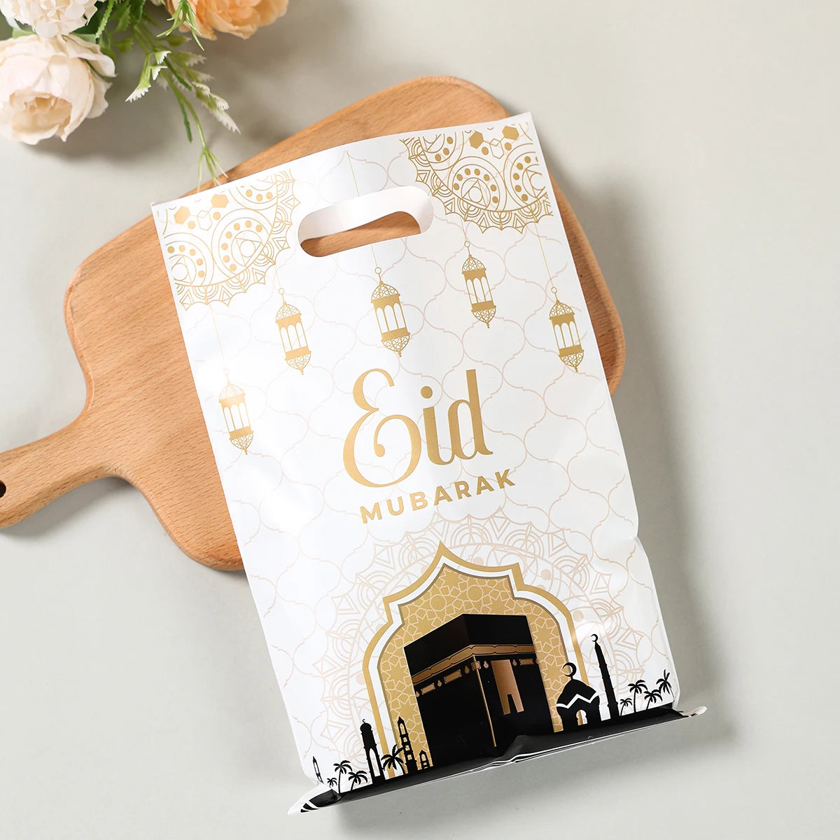 Eid Mubarak Handbag Candy Gift Bags Packaging Bag Ramadan Kareem Decor For Home 2025 Ramadan Muslim Islamic Party Decor Supplies