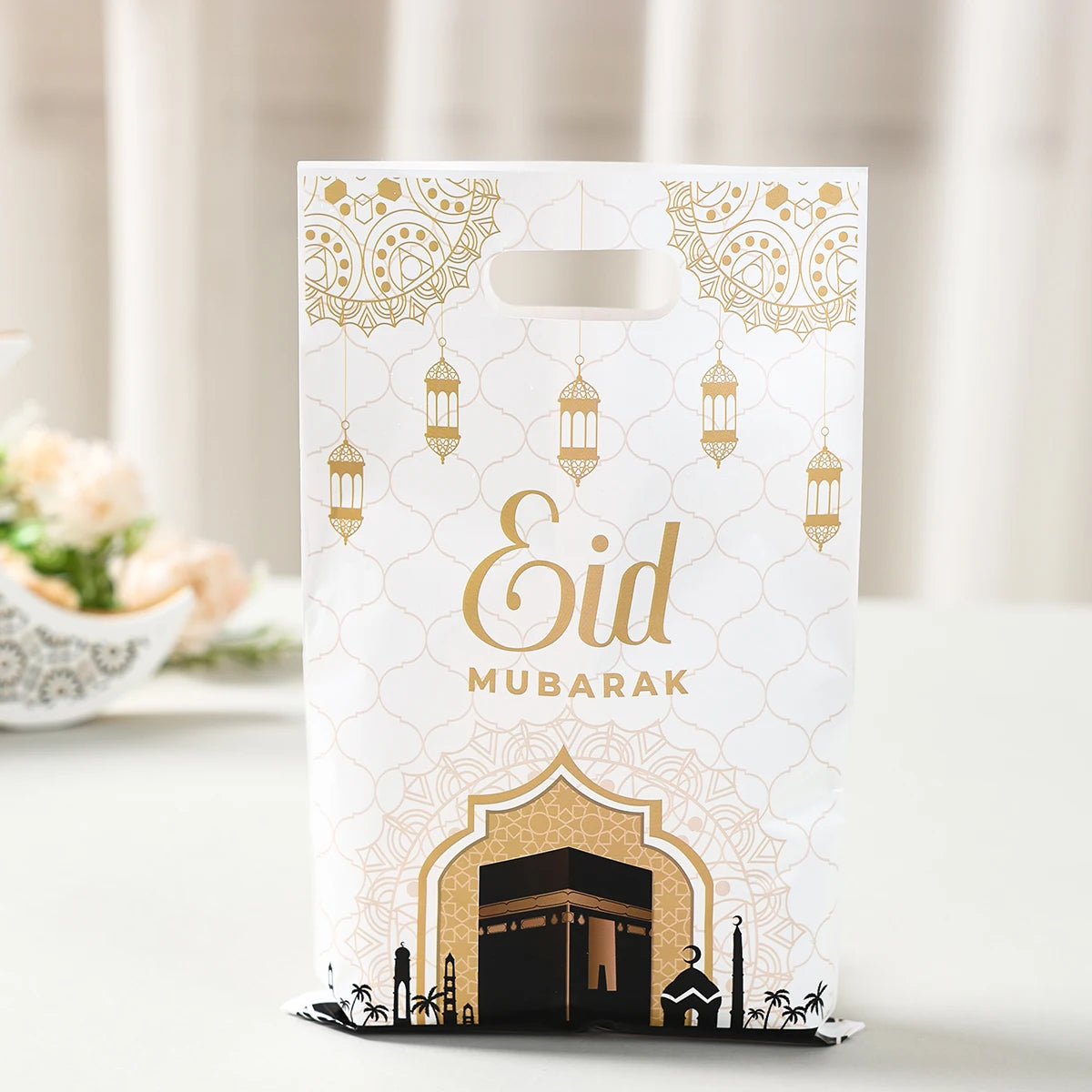 Eid Mubarak Handbag Candy Gift Bags Packaging Bag Ramadan Kareem Decor For Home 2025 Ramadan Muslim Islamic Party Decor Supplies