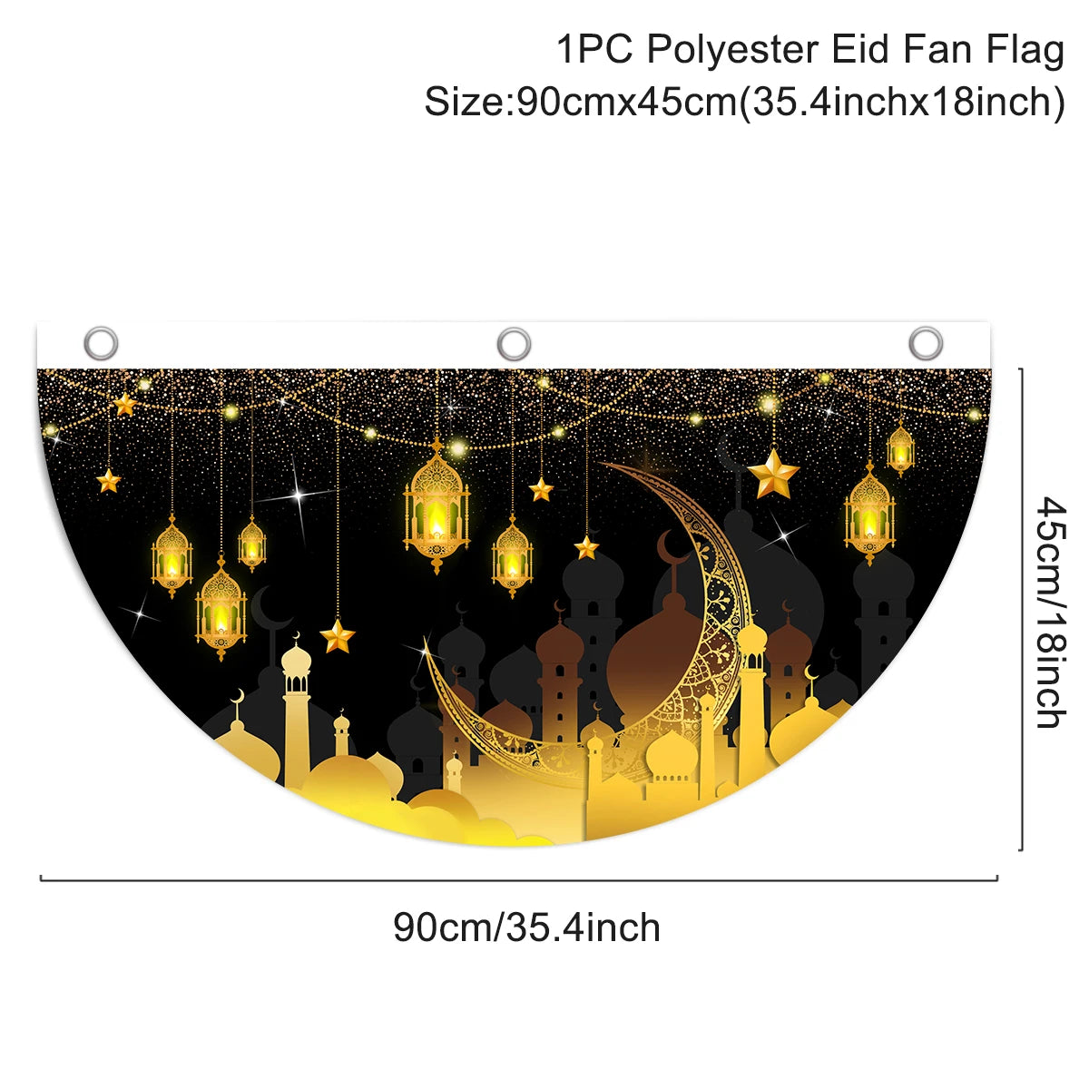 Eid Mubarak Decoration 2025 Hanging Flag Ramadan For Home Door Islamic Muslim Party Decor Ramadan Kareem Banner Eid Al Adha Gift